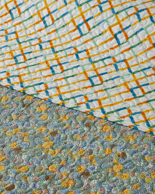 Bloom Rhombus  Tek Kişilik Çok Amaçlı Örtü 160x220 cm Yeşil