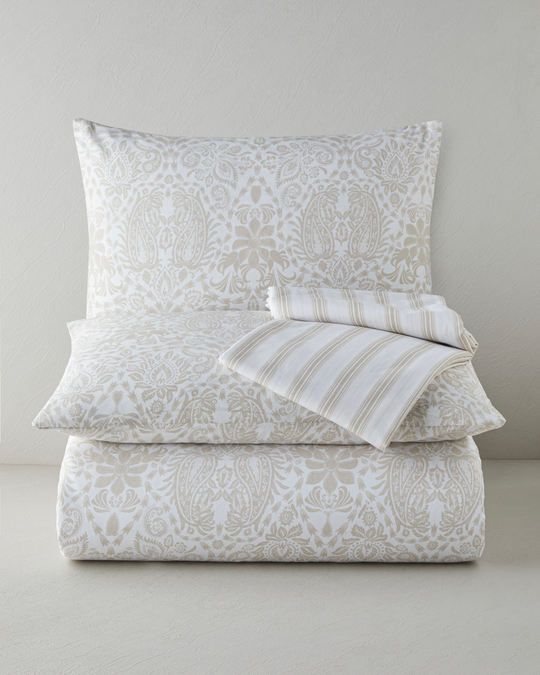 Boho Elegance Kolay Ütülenir Çarşaflı Çift Kişilik Nevresim Takımı 200x220 cm Bej