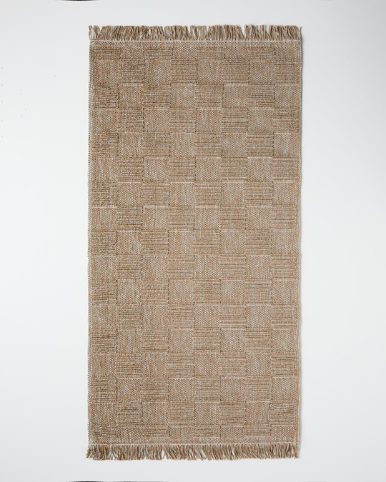 Checker Bukle Kilim Natural