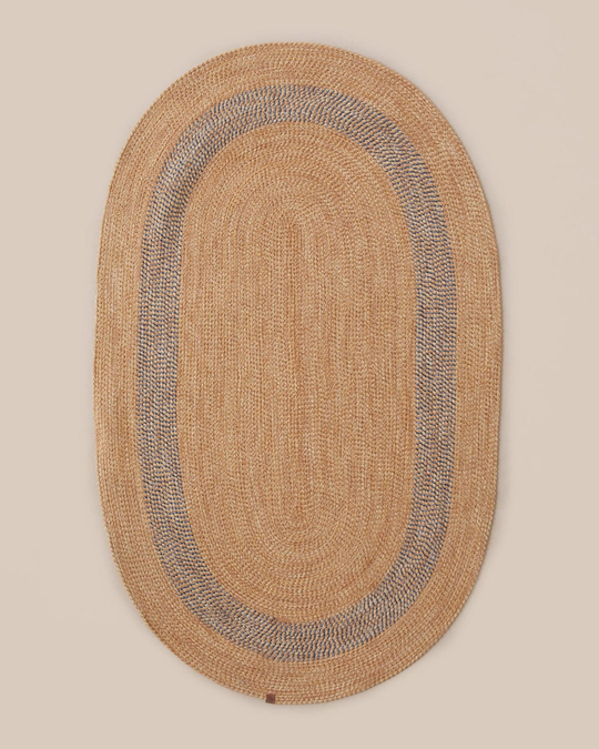 Deanna Dekoratif Jüt Kilim 90x150 cm Natural-İndigo
