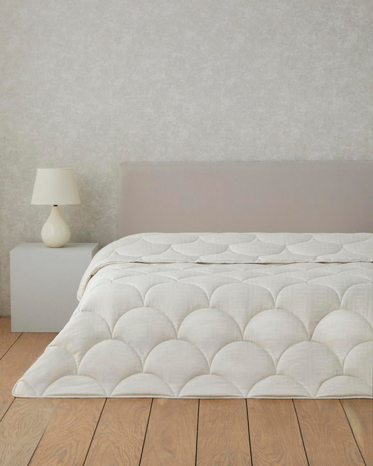 Fiesta Baskılı Mikrofiber Tek Kişilik Yorgan 155x215 cm Taş Rengi