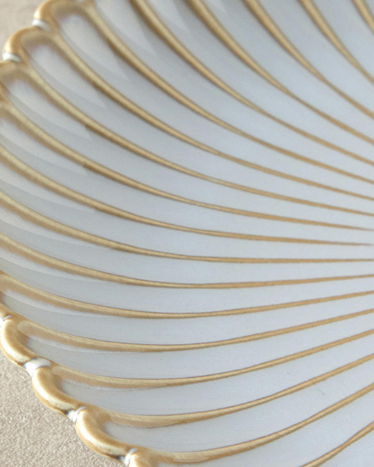 Fiore New Bone China Servis Tabağı 26 cm Gri