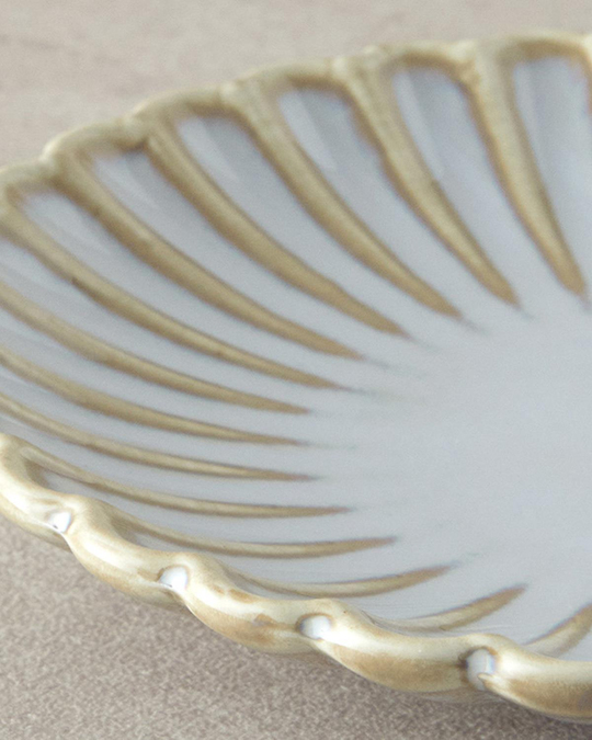 Fiore New Bone China Pasta Tabağı 15 cm Gri