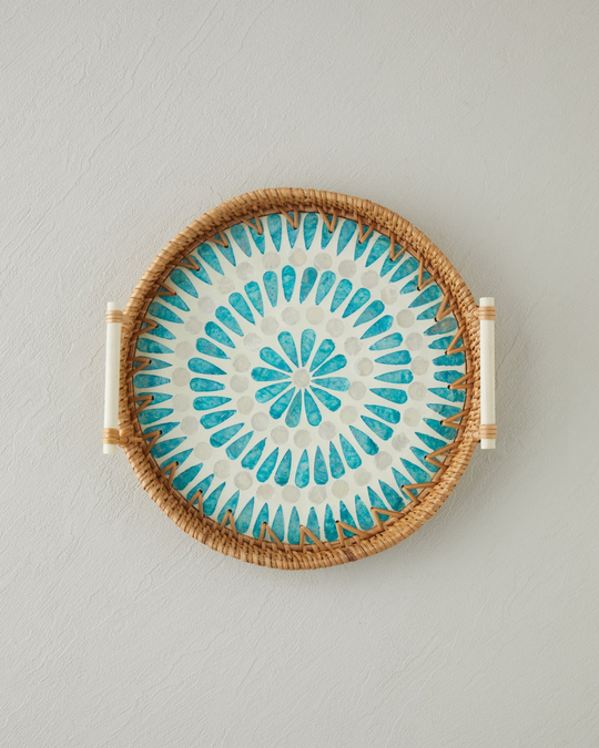 Florence Rattan Tepsi 28 cm Kahverengi