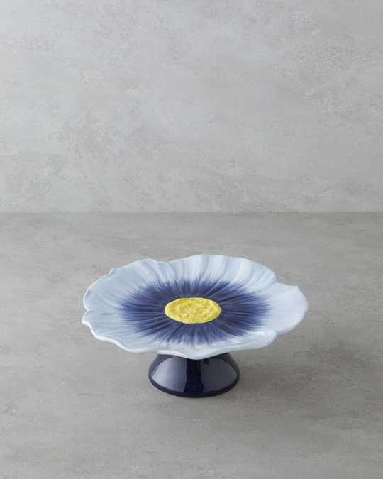 Flowerella Dolomite Kek Standı 26 cm Mavi