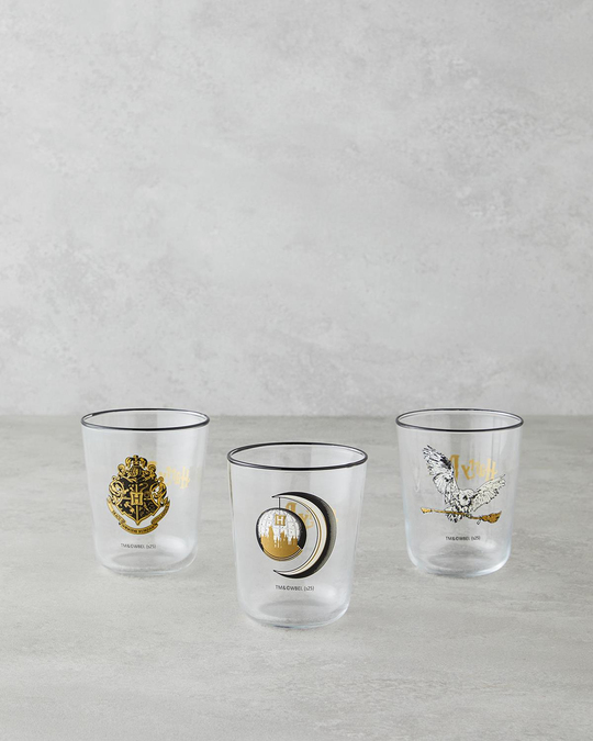 Harry Potter Cam 3lü Lisanslı Bardak 315 ml Renkli