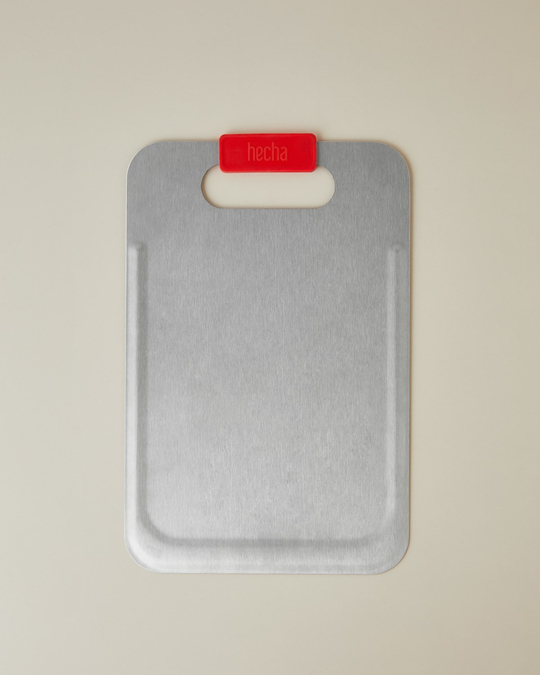 Hecha Master Cut Paslanmaz Çelik Kesme Tahtası 34,5x22,2 cm Kırmızı