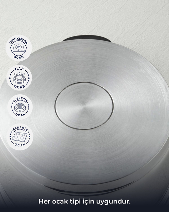HyperChef Paslanmaz Çelik Düdüklü Tencere 4 Lt Siyah