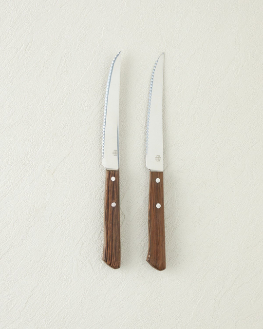 Iron Slice Paslanmaz Çelik 2li Bıçak 11 cm Kahverengi