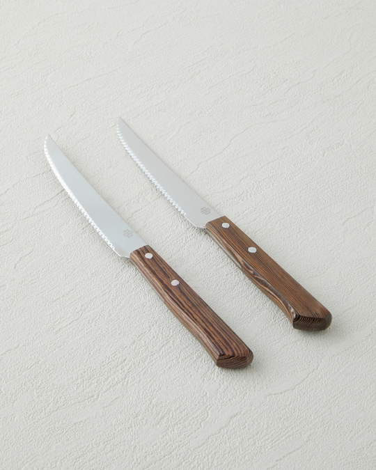 Iron Slice Paslanmaz Çelik 2li Bıçak 11 cm Kahverengi