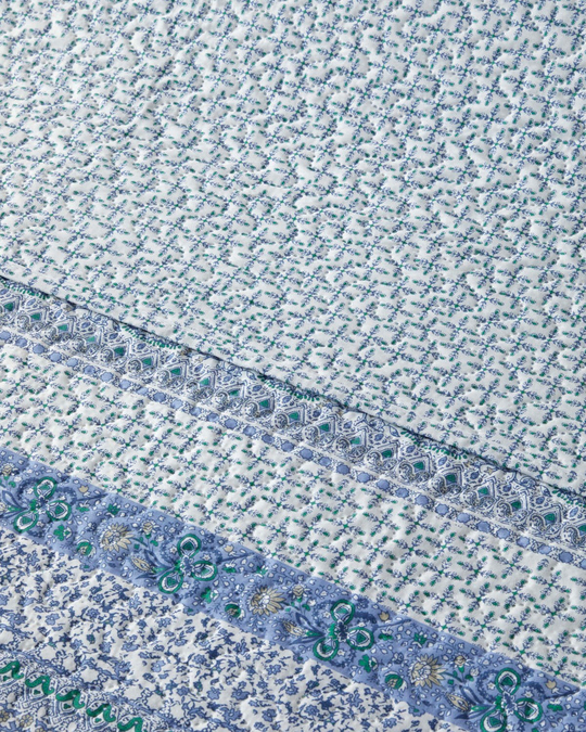 Mini Cachemire Tek Kişilik Yatak Örtüsü Takımı 160x220 cm Lacivert