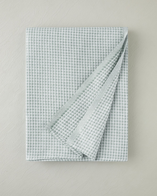 Modern Grid Çift Kişilik Pike 180x220 cm Yeşil