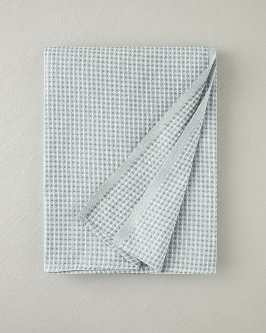 Modern Grid Tek Kişilik Pike 150x220 cm Yeşil
