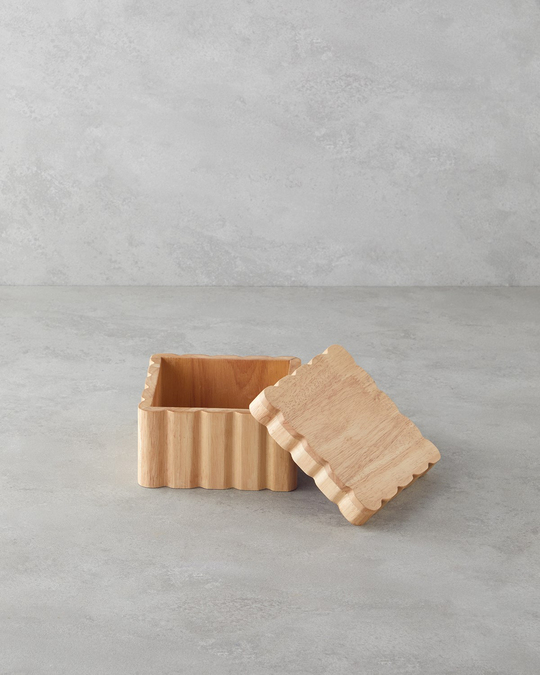 Morro Dekoratif Kutu 15,5x15,5x10 cm Açık Kahverengi