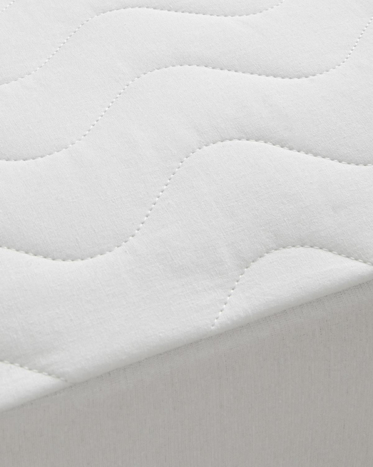 Napline Pamuklu Kapitoneli Sıvı Geçirmez Tek Kişilik Alez 100x200 cm Beyaz