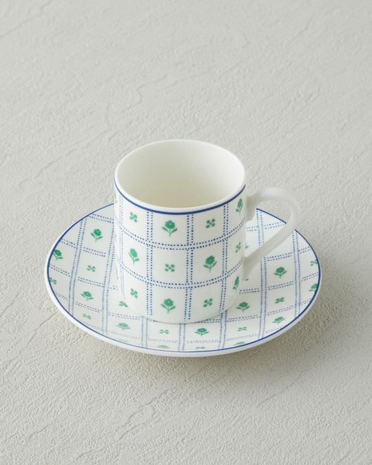 Nautica New Bone China 4 Parça 2 Kişilik Kahve Fincan Takımı 80 ml Mavi