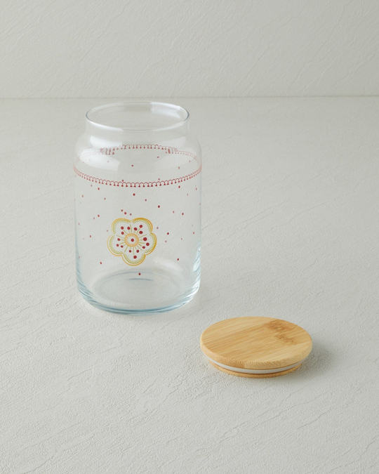 Nostalgic Serenity Cam Kavanoz 500 ml Kırmızı