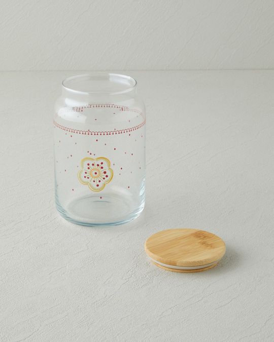Nostalgic Serenity Cam Kavanoz 500 ml Kırmızı