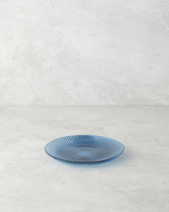 Olith Cam Pasta Tabağı Mavi