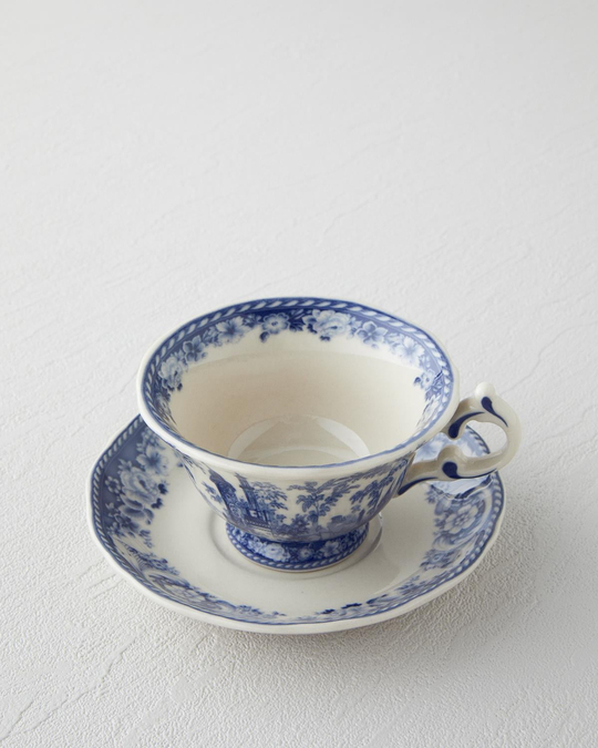 Preston Stoneware 2 Parça 1 Kişilik Kahve Fincan Takımı 100 ml Lacivert