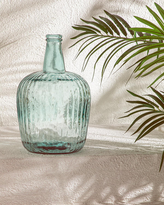Recycled Demijohn Cam Vazo Yeşil