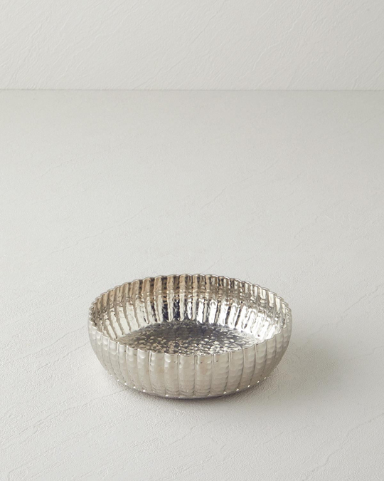 Regina Metal Dekoratif Tabak 15 x 15 x 4.5 cm Silver