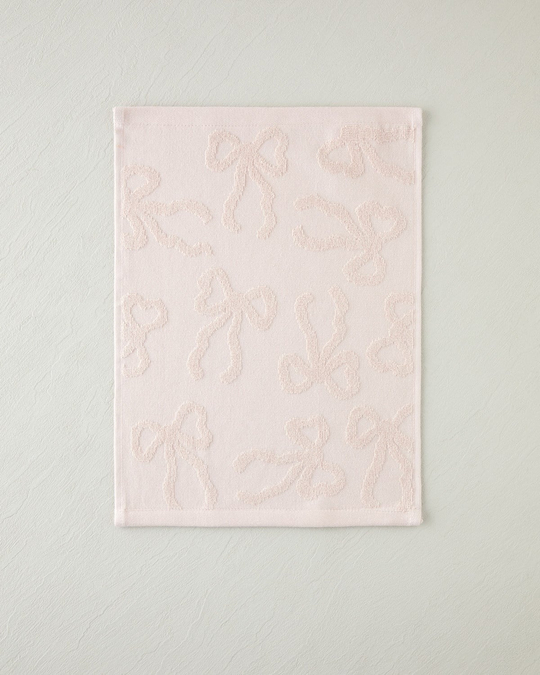 Romance Ribbon Pamuk Jakarlı El Havlusu 30x40 cm Pudra