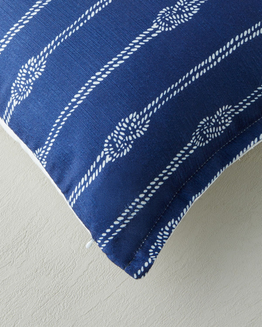 Rope Kırlent Kılıfı 45x45 cm Lacivert