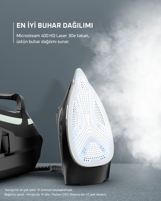 Rowenta Eco Steam Pro DG9621 Buhar Kazanlı Ütü 2800 W Siyah-Bej