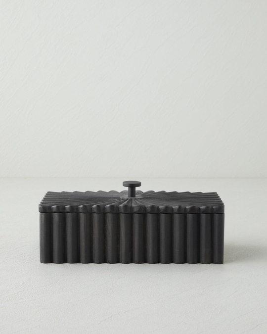 Sherpa Mdf Dekoratif Kutu 24x11,5x10 cm Siyah
