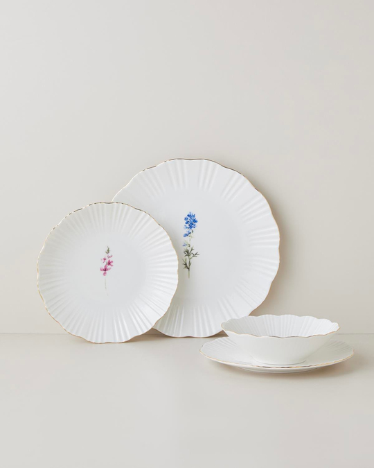 Soft Garden Porselen Yemek Takımı 24 Parça 6 Kişilik Gold