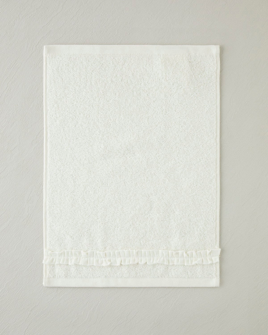 Soft Ruffle Pamuk El Havlusu 30x40 cm Fildişi