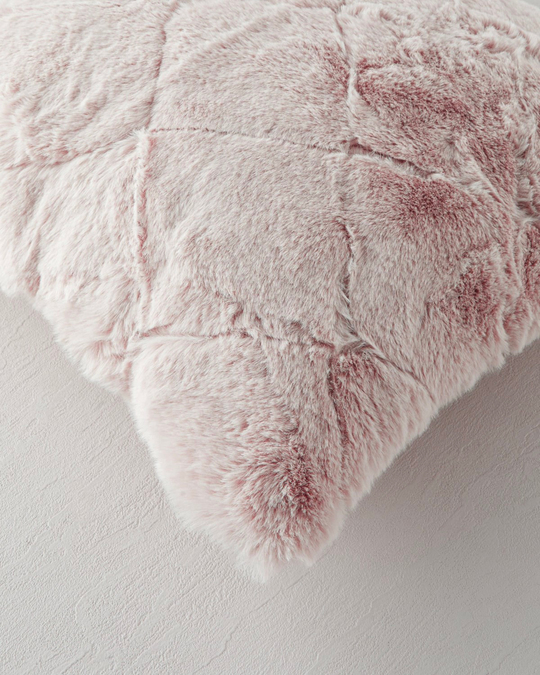 Soft Touch Rabbit Peluş Kırlent Kılıfı 35x50 cm Pudra