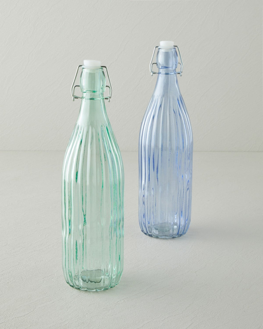 Striatus Cam Şişe 1000 ml Mavi
