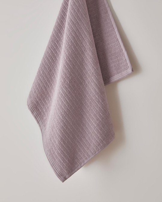 Stripe Pamuk Yüz Havlusu 50x70 cm Gül Kurusu