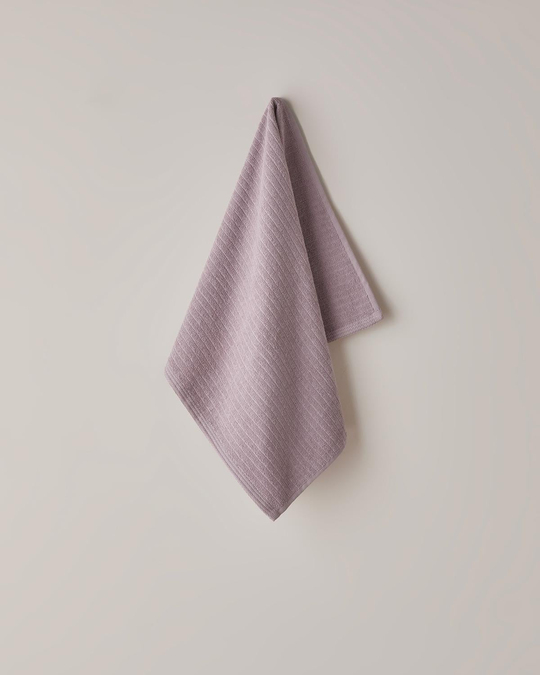 Stripe Pamuk Yüz Havlusu 50x70 cm Gül Kurusu