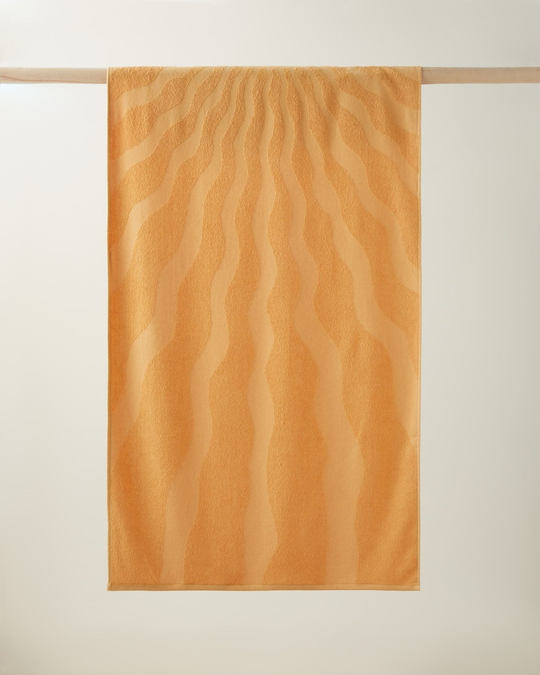 Sunbeam Pamuk Plaj Havlusu 70x140 cm Turuncu