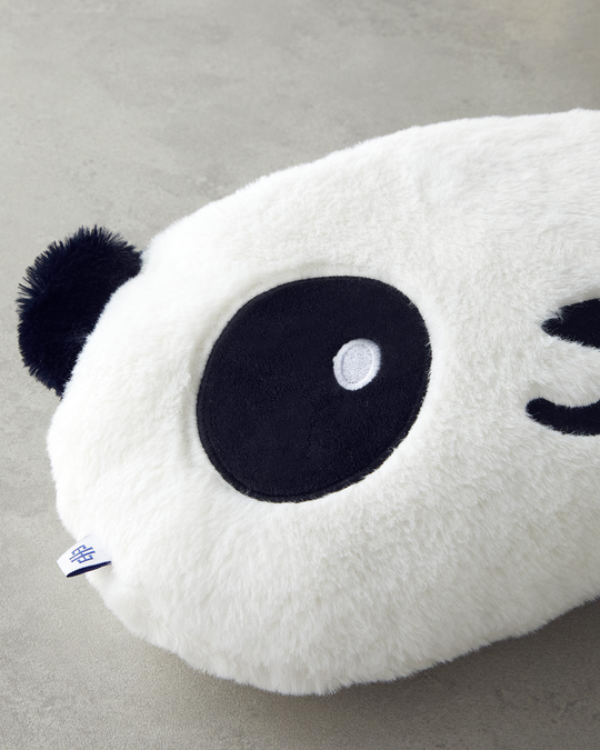 Sweet Panda Bebe Pelüş Dekoratif Kırlent 40x26 cm Beyaz