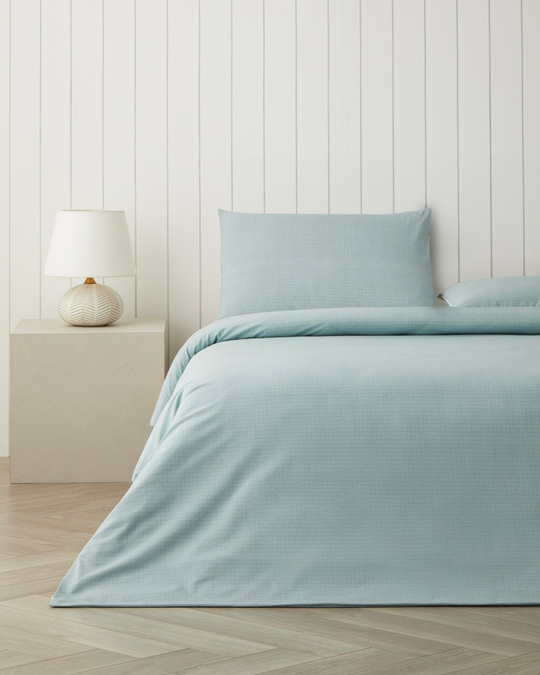 Sweety Cage Kolay Ütülenir Çarşaflı Çift Kişilik Nevresim Takımı 200x220 cm Kırmızı - Yeşil