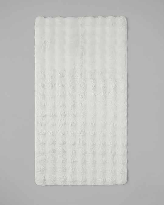 Terra Pelüş Halı 80x150 cm Beyaz