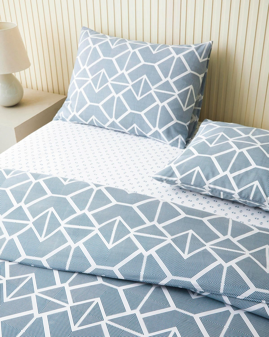 Triweave Kolay Ütülenir Çarşaflı Çift Kişilik Nevresim Takımı 200x220 cm Yeşil