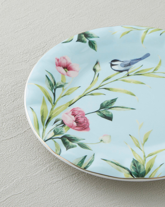 Vanilla New Bone China Pasta Tabağı 20 cm Açık Mavi