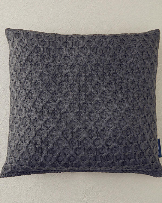 Velvety Triko Kırlent Kılıfı Antrasit
