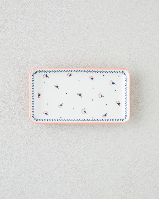 Verlina New Bone China Çerezlik 17x10 cm Mavi