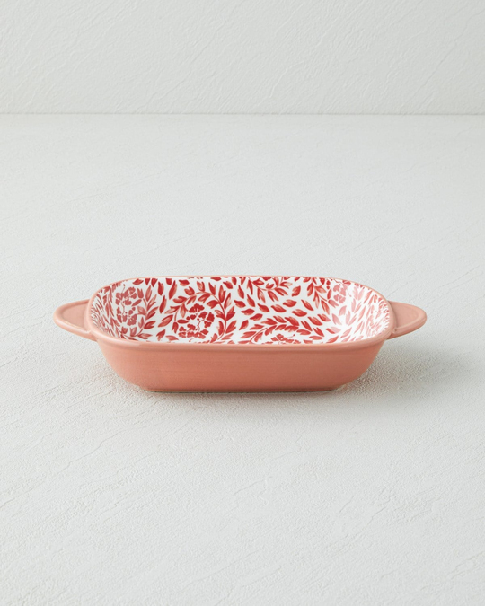 Verlune New Bone China Çerezlik 21x12 cm Bordo
