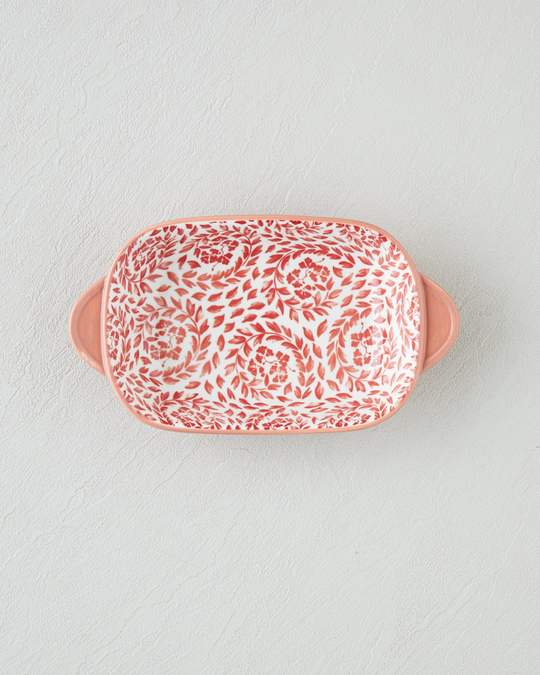Verlune New Bone China Çerezlik 21x12 cm Bordo