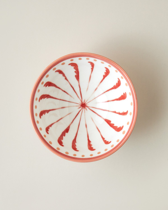 Verlune New Bone China Kase 11 cm Bordo
