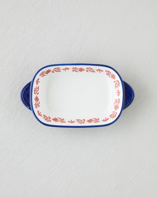 Verlure New Bone China Çerezlik 21x12 cm Bordo