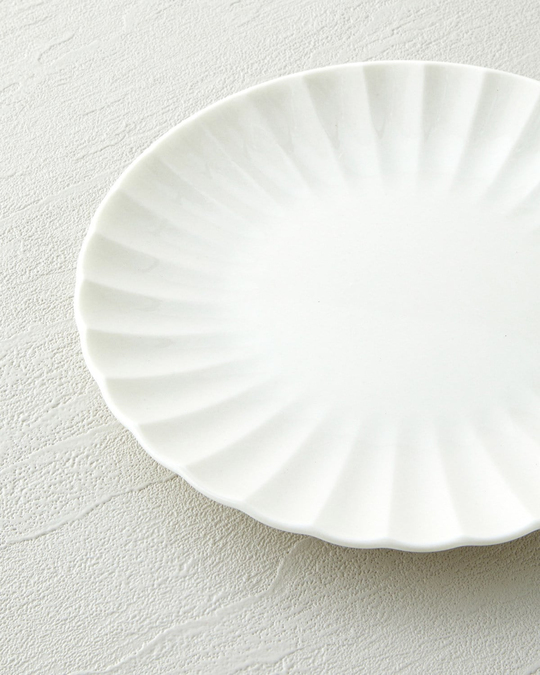 Wave Porselen 6lı Pasta Seti 20 cm Beyaz