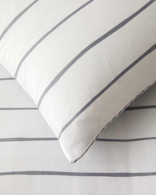 Wavy Kolay Ütülenir Çarşaflı Çift Kişilik Nevresim Takımı 200x220 cm Koyu Gri